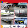 Mini Container Full Trailer Flatbed Drawbar Truck